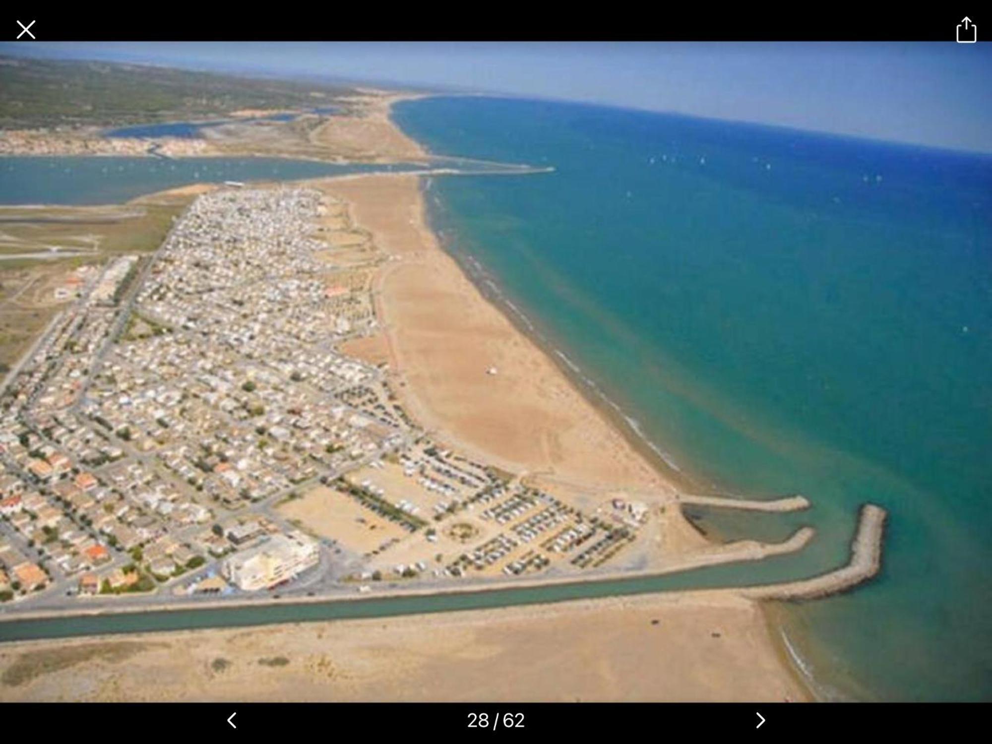 Maison Chalet 200 M De La Plage Climatisation Et Wifi Gruissan Esterno foto